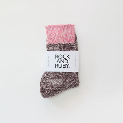 Elsie Cotton Socks - Dark Cherry
