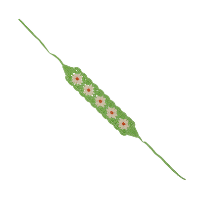Bohemian Headband - Green Sunflower