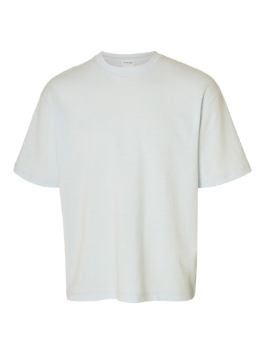 Oscar Loose O Neck Tee - Ice Melt