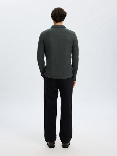 Nealy Knit Workwear Cardigan - Deep Forest