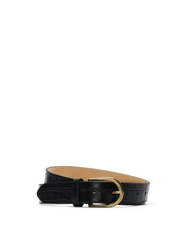 Calle Leather Belt - Black
