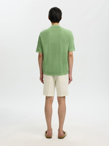 Ace SS Knit Relaxed Resort Cardigan - Aspen Green