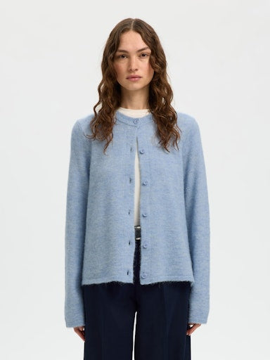 Lulu Knit Cardigan - Cashmere Blue