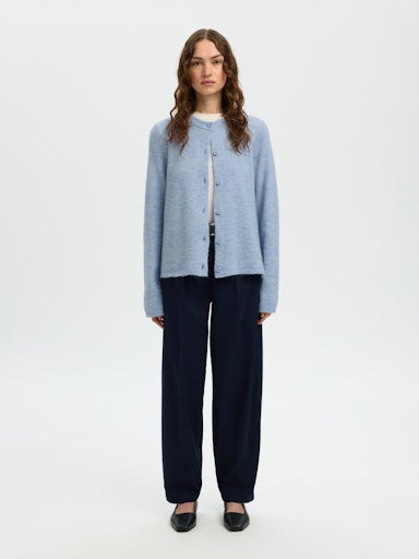 Lulu Knit Cardigan - Cashmere Blue
