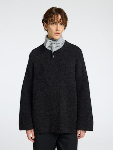 Maria Narrow Cashmere Scarf - Fungi Melange