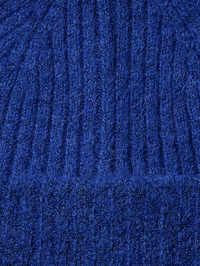 Lulu Wool Blend Knit Beanie - Dazzling Blue
