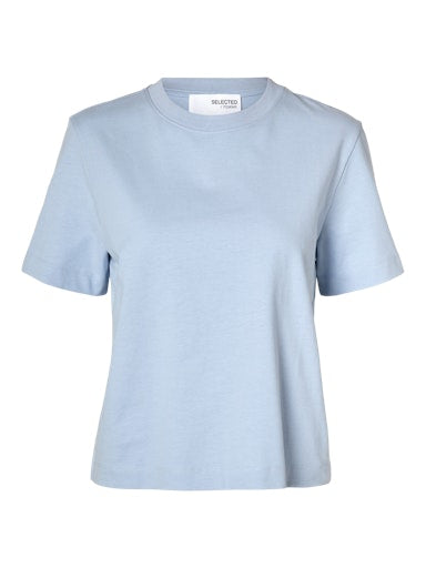 Essential Boxy Tee - Cashmere Blue