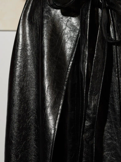 Louise Midi Skirt - Coal Black