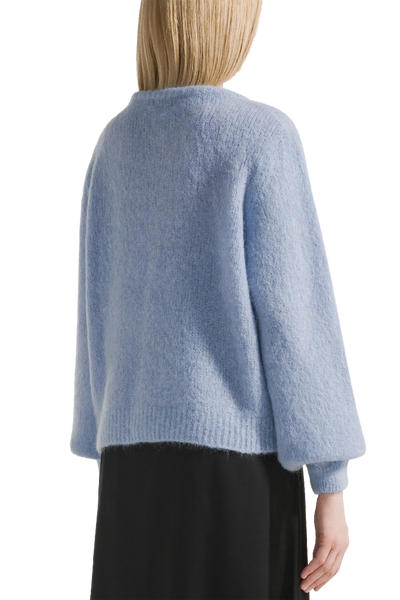 Susan Alpaca Cardigan - Light Blue