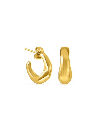Tidal Hoops - Gold Plating