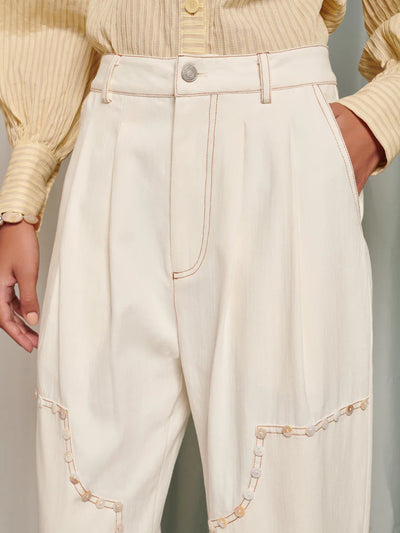 Leda Jeans - Pearl Ivory