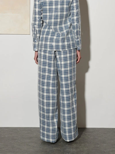 Maya Sequin Trousers - Cloud Blue