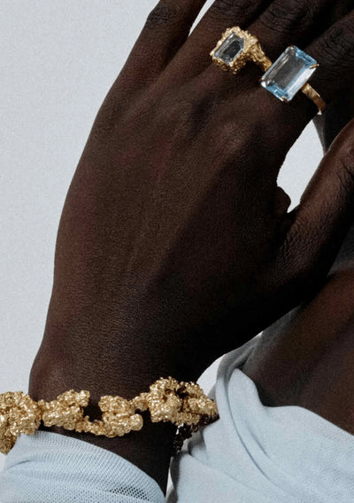 Chain of Riddle Gilded Bracelet - Gold