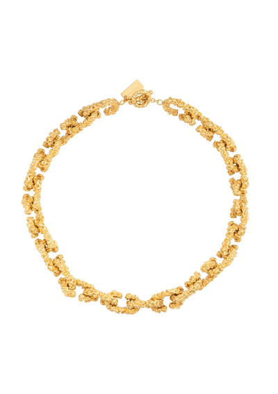 Chain Of Riddle Gilded Necklace - Gold