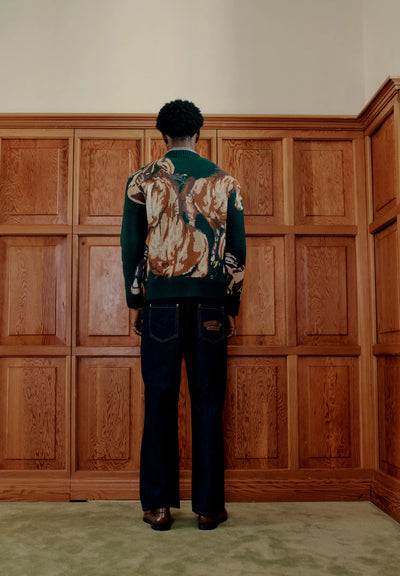 Wild Horses Jumper - Emerald Green