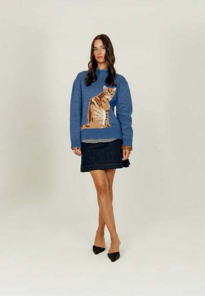 The Ginger Cat Crew - Mid Blue