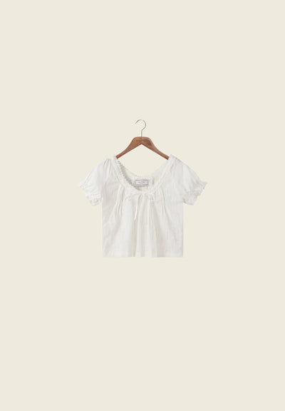 Sea Breeze Cotton Top - Ivory