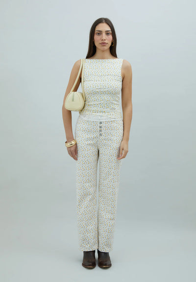 Double Layer Mesh Vest - Buttercup
