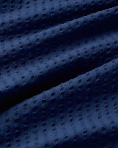 Raflesia Seersucker Jumpsuit - Cobalt Blue