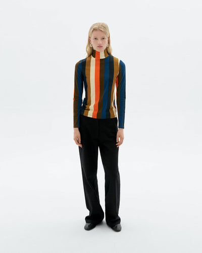 Ellen Top - Burnley Orange Stripe