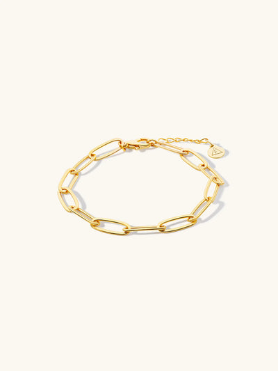 Alice Paperclip Bracelet - Gold Plating