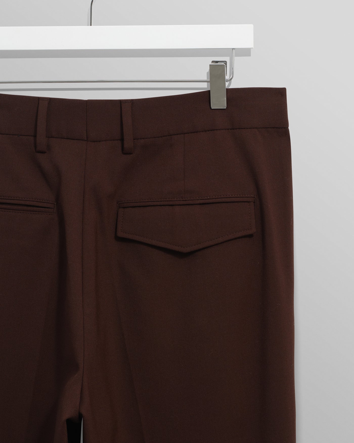 Aubyn Wool Blend  Twill Trousers - Brown