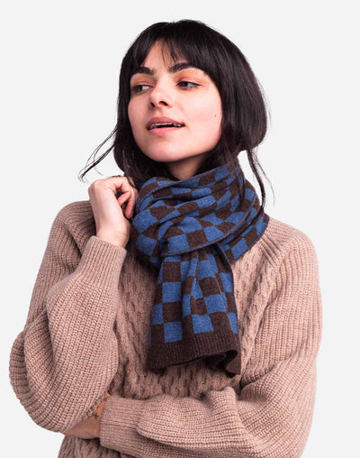 Horn Damier Scarf - Bicoloured