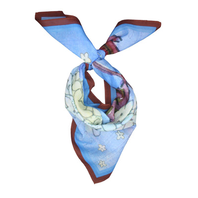 Silk/Cotton Scarves - Winter Petals