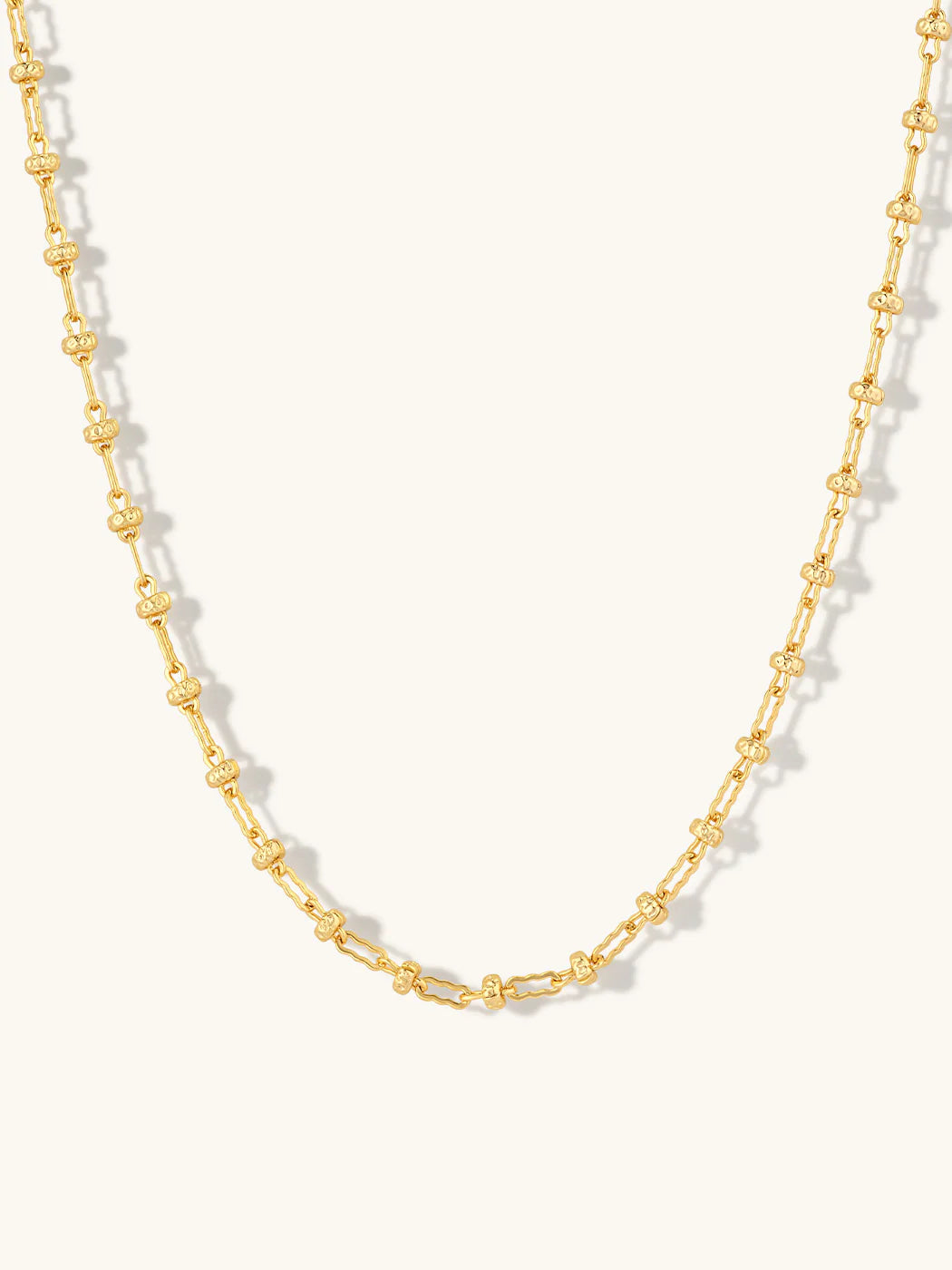 Callie Textured Necklace - Gold Plating