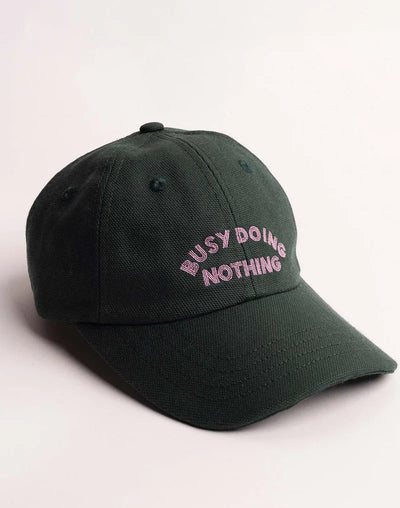 Busy Six Panel Cap - Larch Green