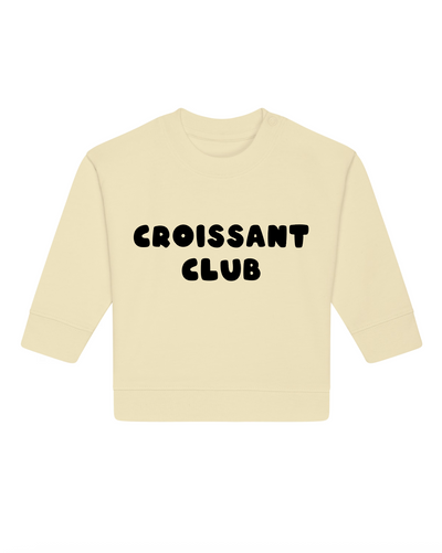 Croissant Club Organic Cotton Sweatshirt - Butter