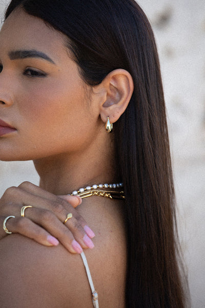 Suzie Drop Earrings - Gold Plating