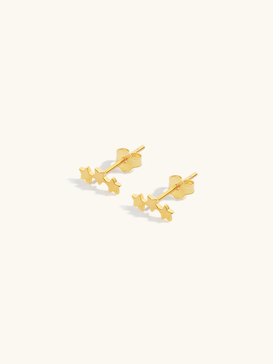 Falling Star Studs - Gold Plating
