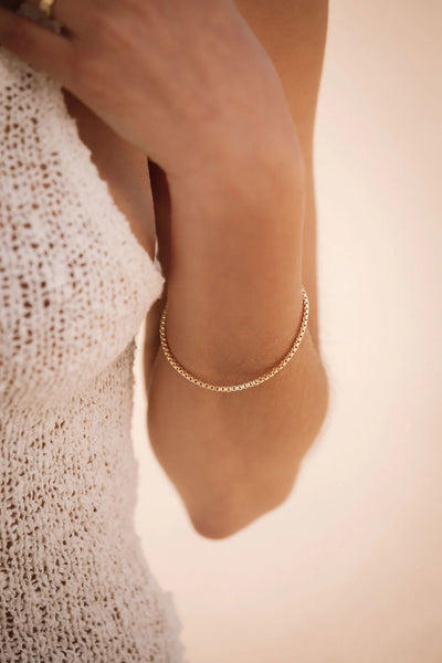 Bailey Box Bracelet - Gold Plating