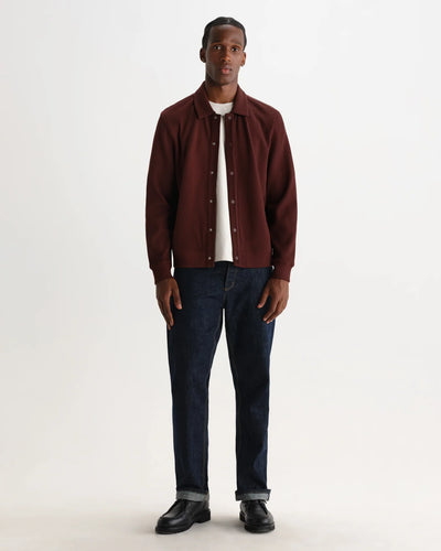 Hays Jersey Overshirt - Dark Burgundy