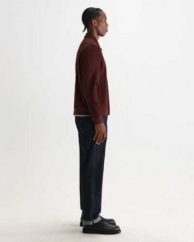 Hays Jersey Overshirt - Dark Burgundy