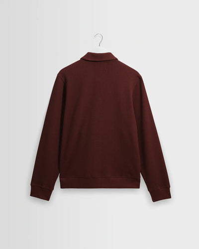 Hays Jersey Overshirt - Dark Burgundy
