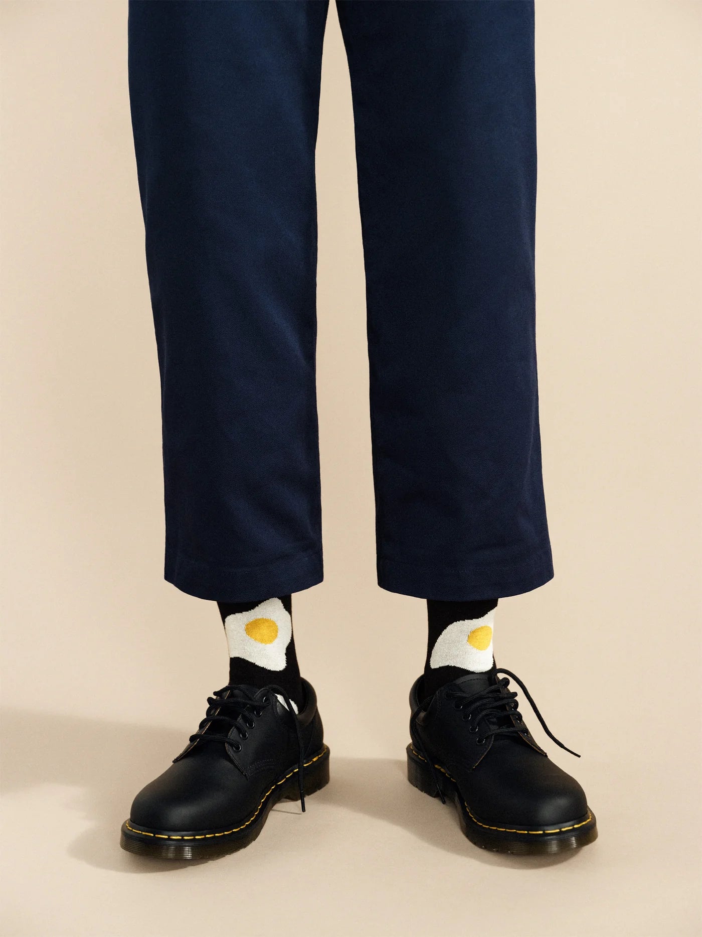 Sunny Side Up Men's Crew - Black