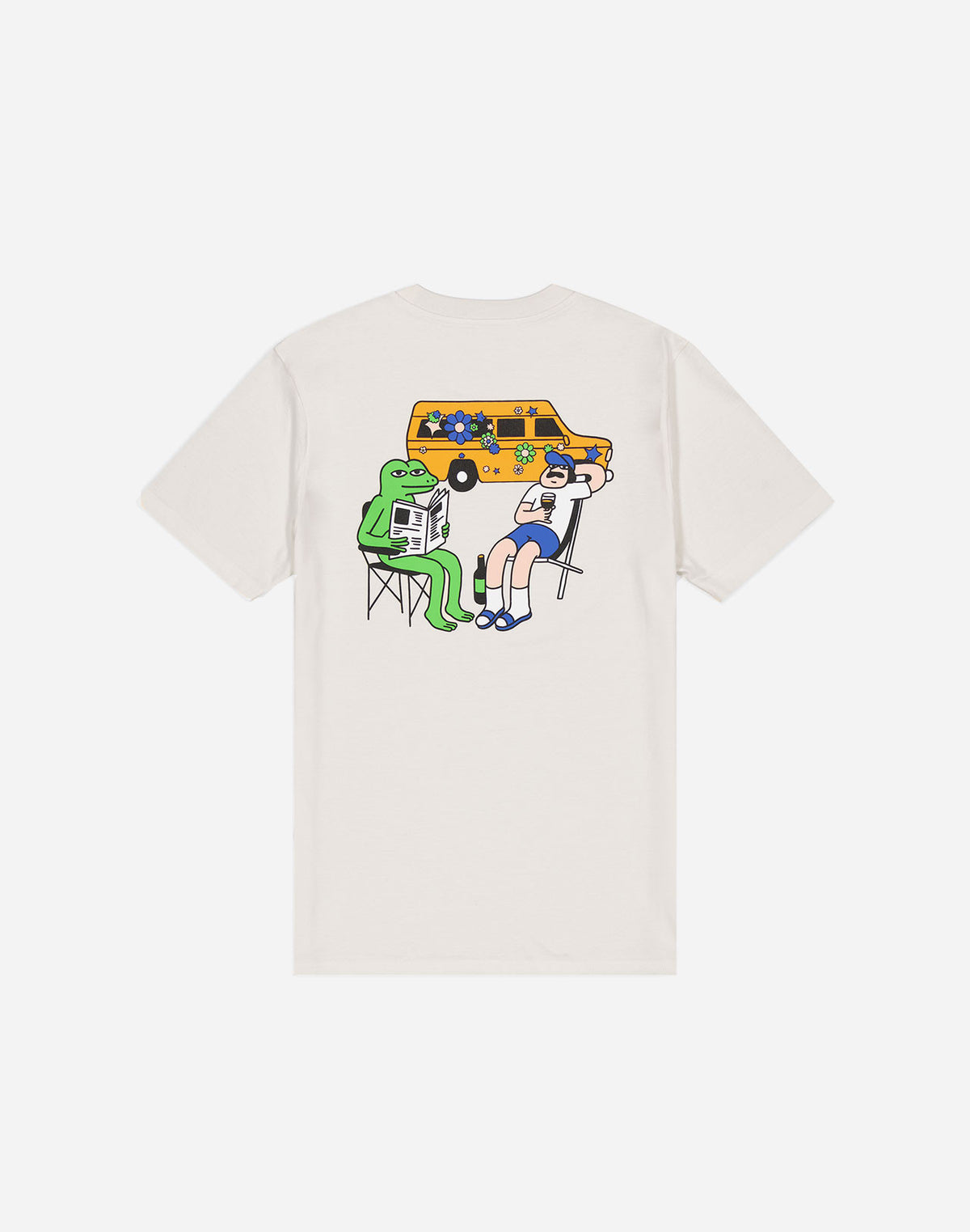 Hippie Van T-Shirt  - Ivory