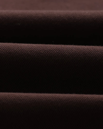 Kurt Trouser Organic Cotton Twill - Dark Brown