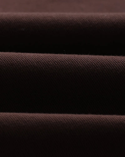 Kurt Trouser Organic Cotton Twill - Dark Brown