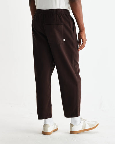 Kurt Trouser Organic Cotton Twill (Longer Length) - Dark Brown