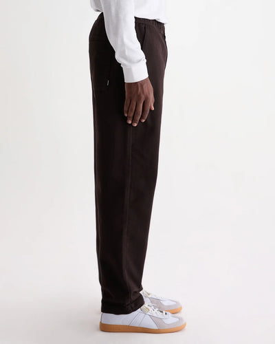Kurt Trouser Organic Cotton Twill - Dark Brown
