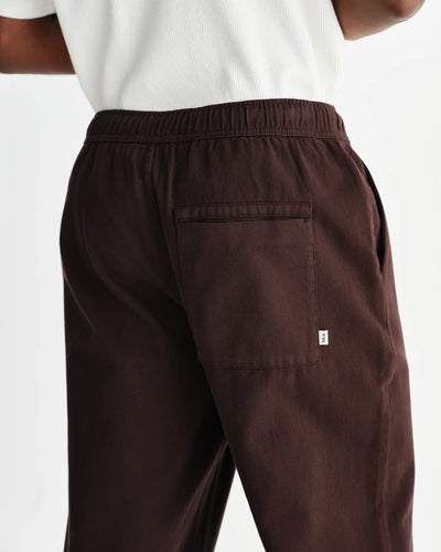 Kurt Trouser Organic Cotton Twill (Longer Length) - Dark Brown