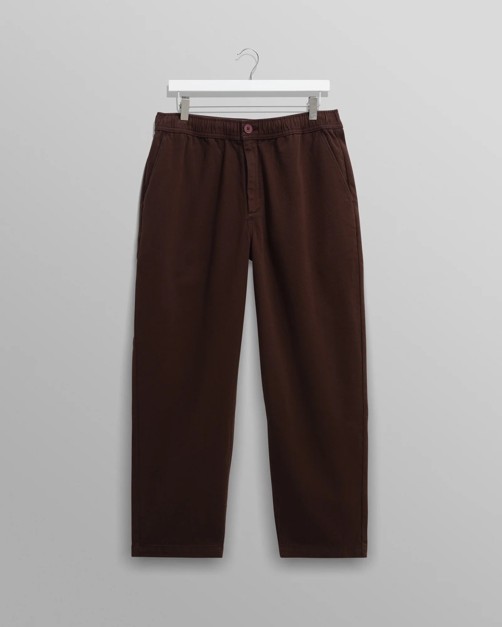 Kurt Trouser Organic Cotton Twill - Dark Brown