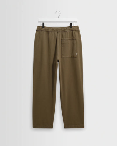 Kurt Trouser Organic Cotton Twill - Dark Khaki