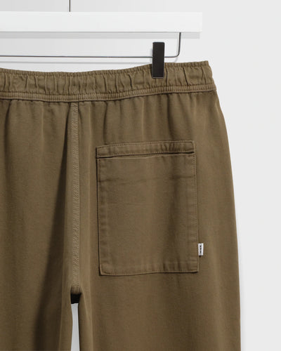 Kurt Trouser Organic Cotton Twill - Dark Khaki