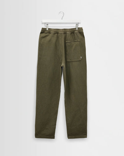 Kurt Trouser Cotton Linen Crinkle - Khaki