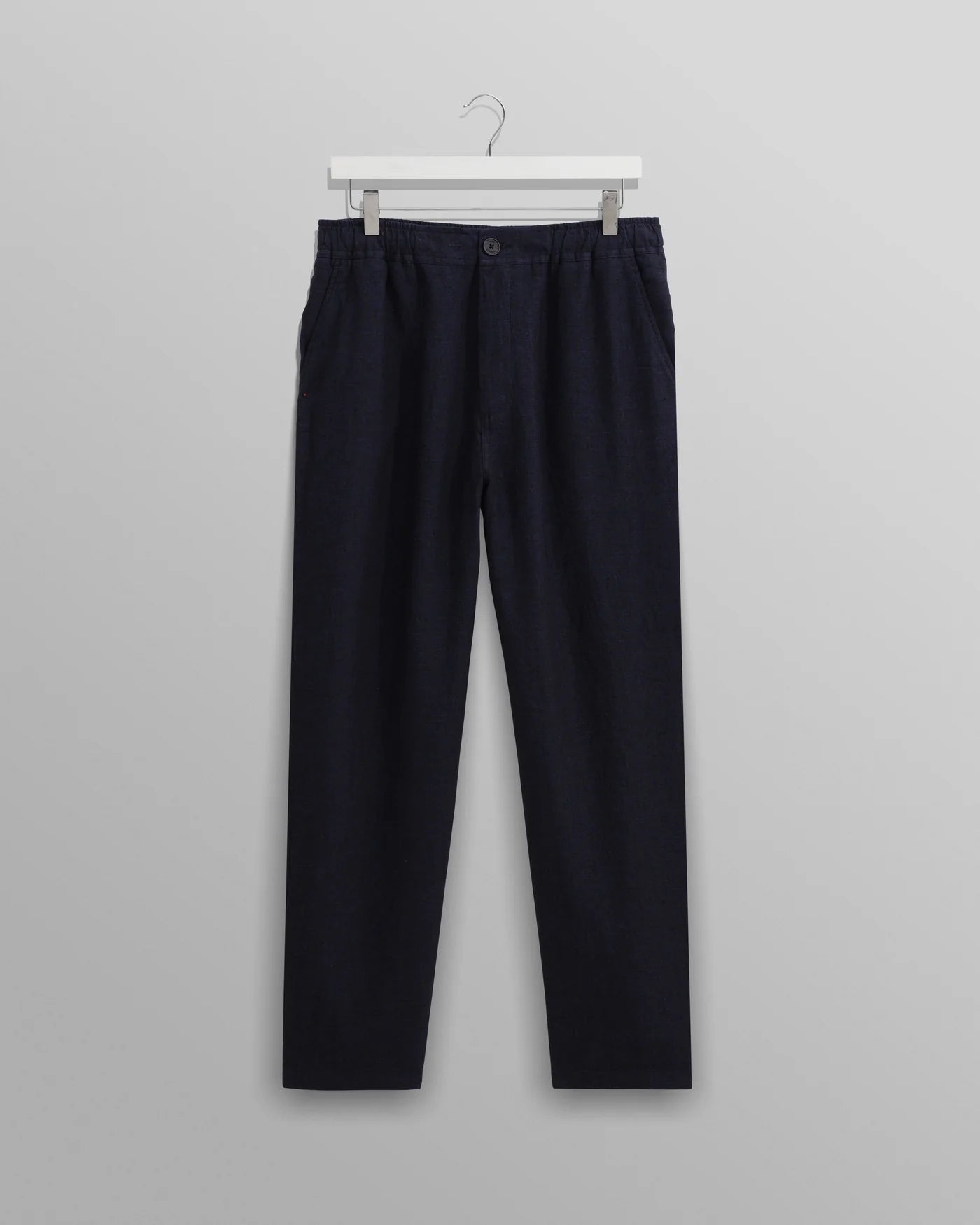 Kurt Trouser Washed Linen - Two - Tone Navy