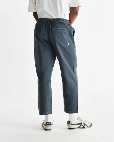 Kurt Trouser Organic Cotton Twill - Petrol Blue